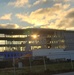 Sun rises on another day of barracks construction at Fort McCoy