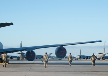 Team MacDill conducts FOD walk following Tropical Storm Eta