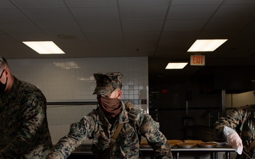 2nd Marine Logistics Group Food Service Marines Prepare Food During MEFEX 21.1