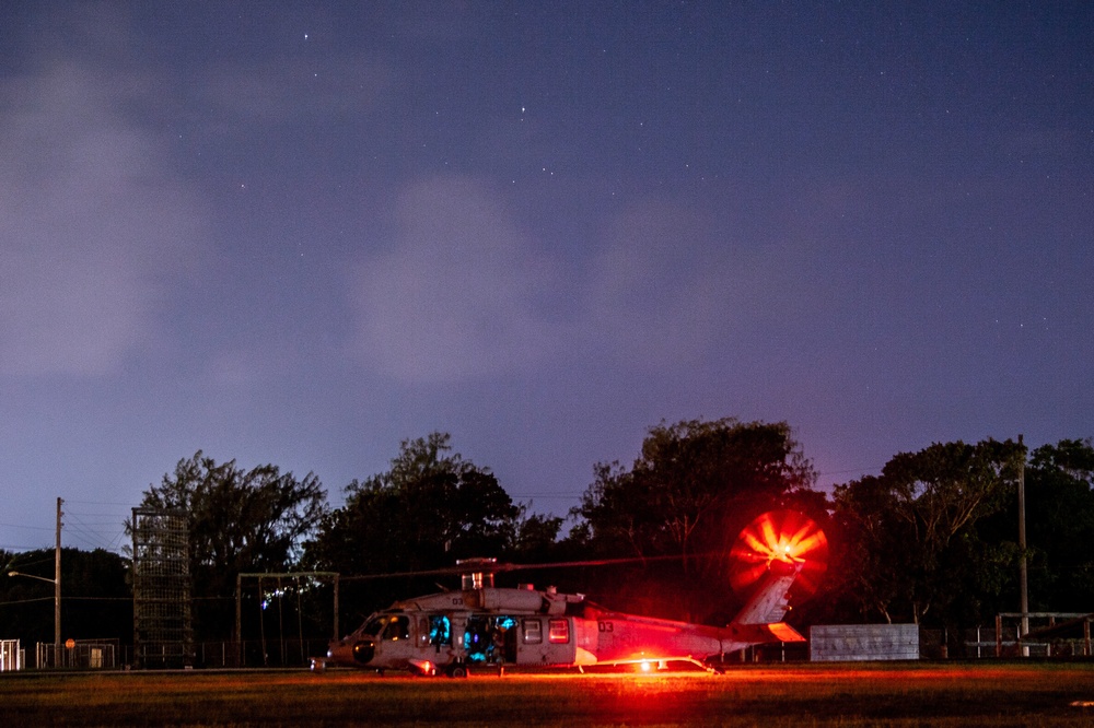 EOD Conducts Training with HSC-25 in Guam