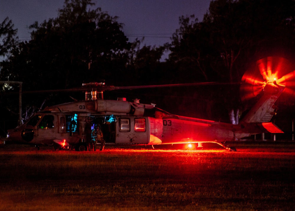 EOD Conducts Training with HSC-25 in Guam