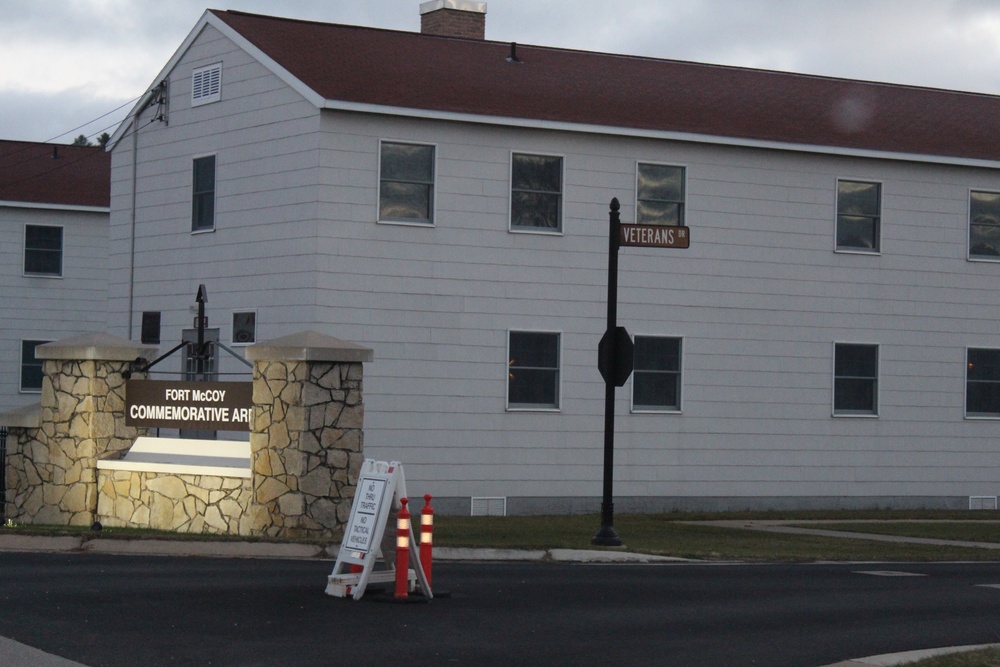 Fort McCoy's Commemorative Area on Veterans Day 2020