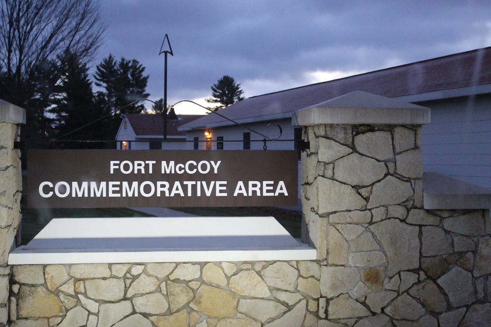 Fort McCoy's Commemorative Area on Veterans Day 2020
