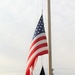 Fort McCoy Police Department officers complete flag raising event