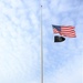 Fort McCoy Police Department officers complete flag raising event