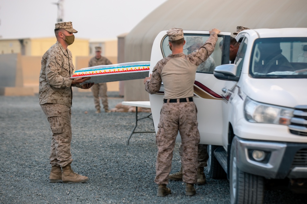 SPMAGTF-CR-CC: 3/1 Cake Cutting Ceremony in Kuwait