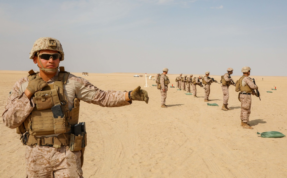 SPMAGTF-CR-CC: Combat Marksmanship Range in Kuwait