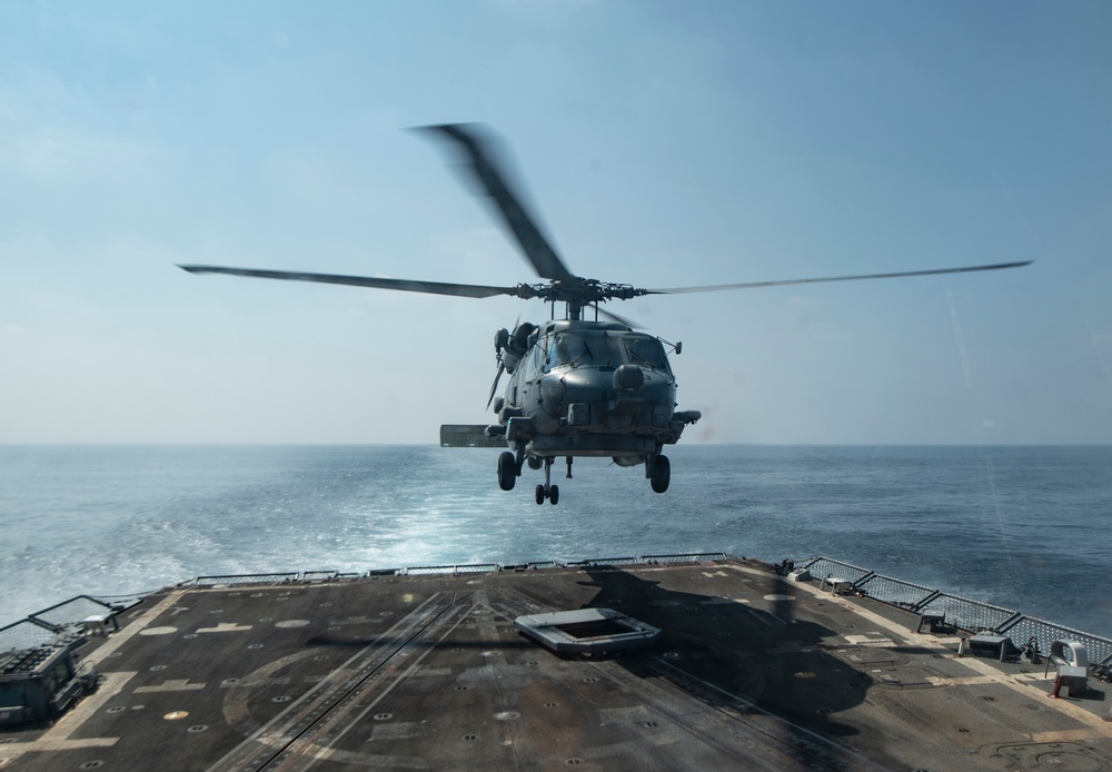 HSM 73 Flight Operations Aboard USS Ralph Johnson