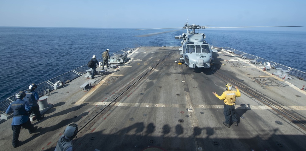 HSM 73 Conducts Flight Operations Aboard USS Ralph Johnson