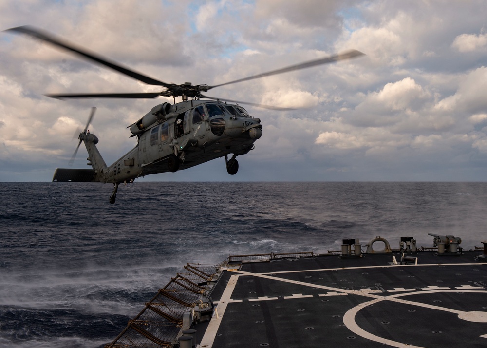 DVIDS - Images - USS Curtis Wilbur Flight Operations [Image 1 of 3]