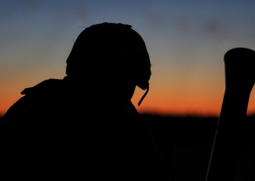 Mortars Conduct Night Live Fire Training