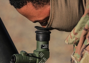Mortars Conduct Night Live Fire Training