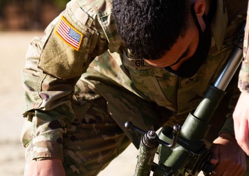 Mortars Conduct Night Live Fire Training