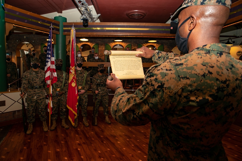 3rd Marine Expeditionary Brigade commemorates Marine Corps Birthday with Cake Cutting Ceremony