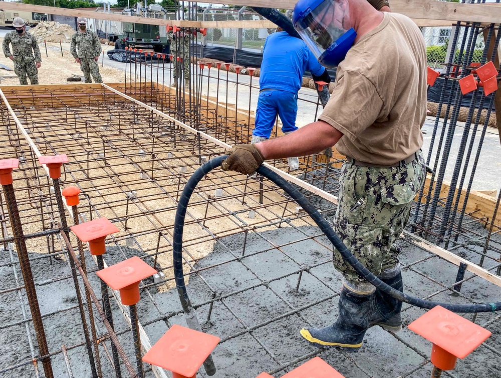 NMCB-3 Constructs USMC G/ATOR Facility in Okinawa