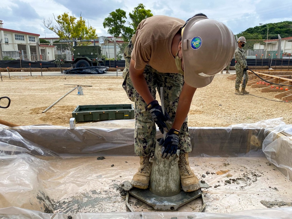 NMCB-3 Constructs USMC G/ATOR Facility in Okinawa