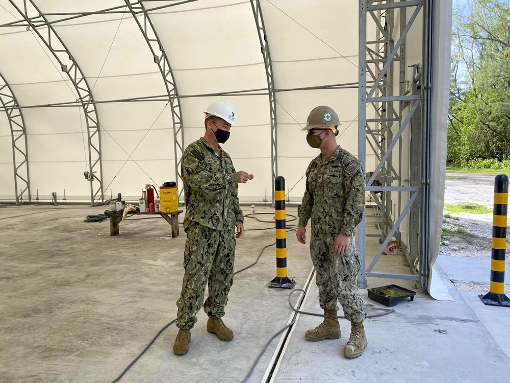 Seabees Complete Diego Garcia Tension Fabric Structure