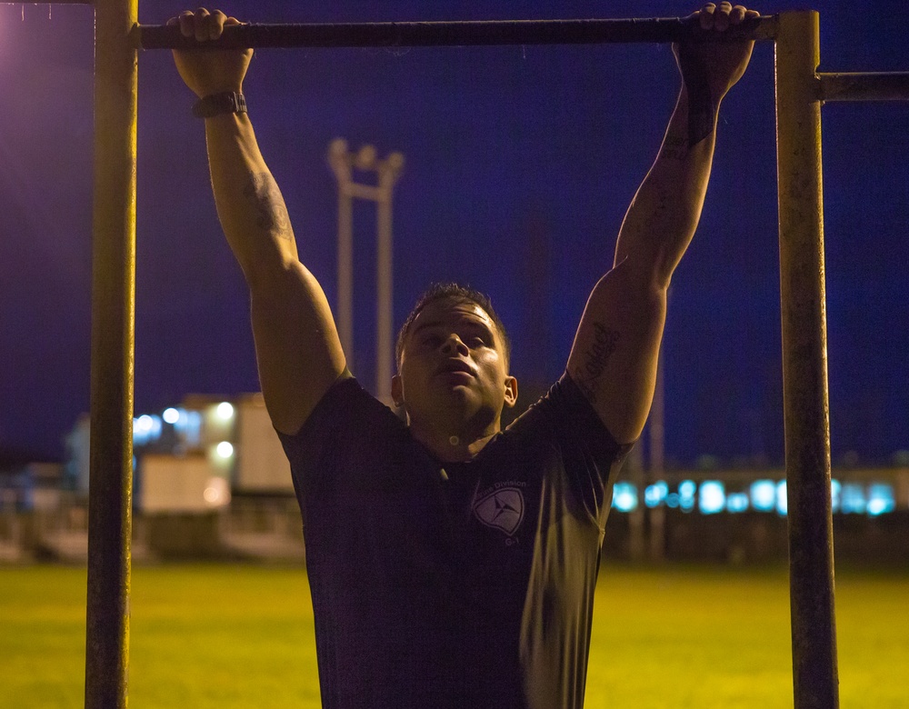 Marines with 3d Marine Division PT for Marine Corps’ 245th birthday