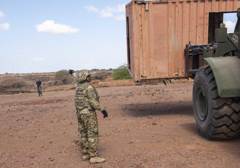 760th Engineer Vertical Construction Company (EVCC) assisted the Armed Forces of Djibouti (FAD)