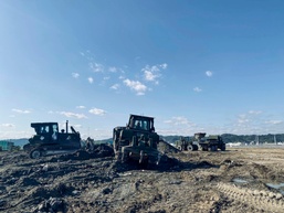 Seabees, Marines Support MCAS Iwakuni Landfill Capping Project