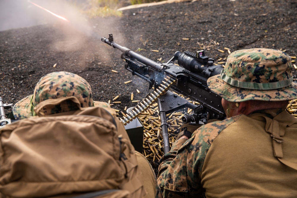 U.S. Marines participate in a live-fire squad attack event during exercise Fuji Viper 21.1