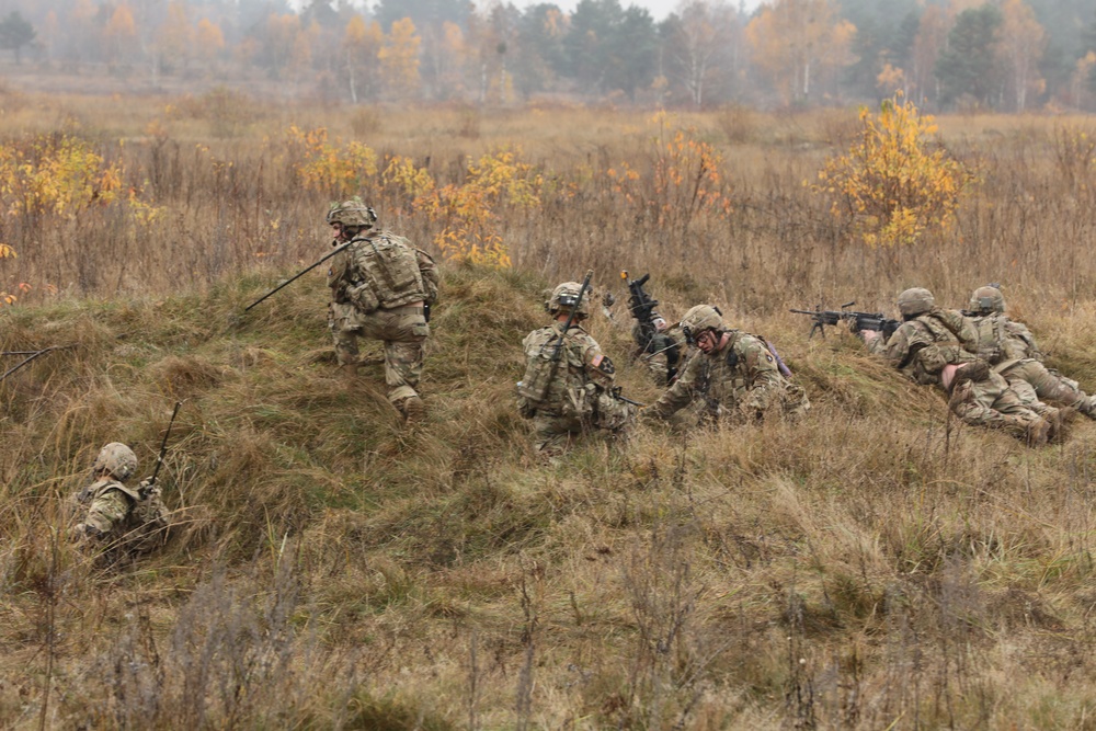 Troop Takes to the Trenches