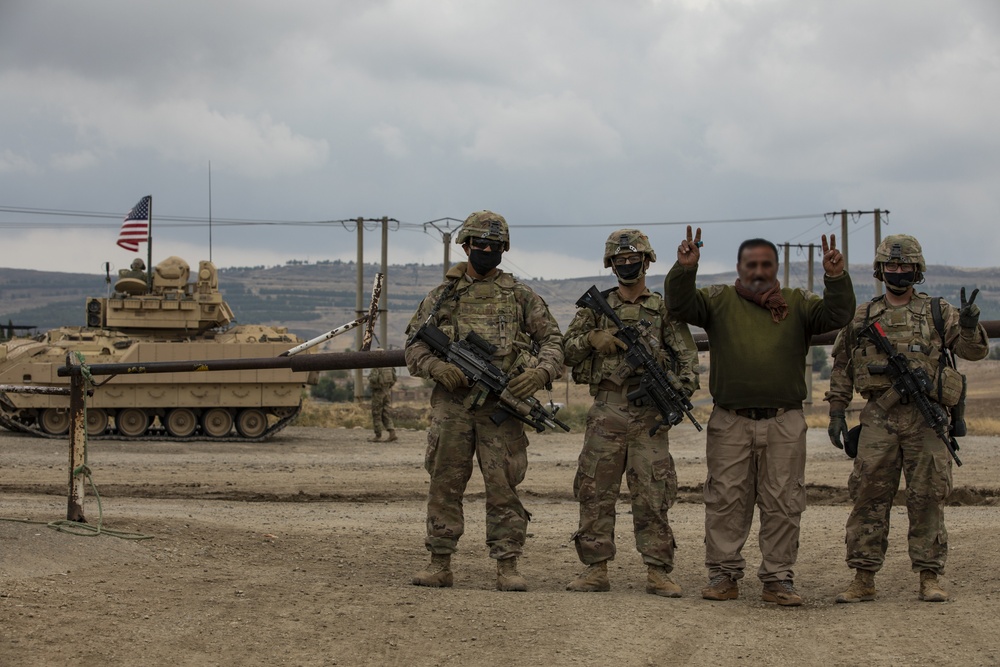 M2 Bradley Infantry Fighting Vehicles in Northeast Syria