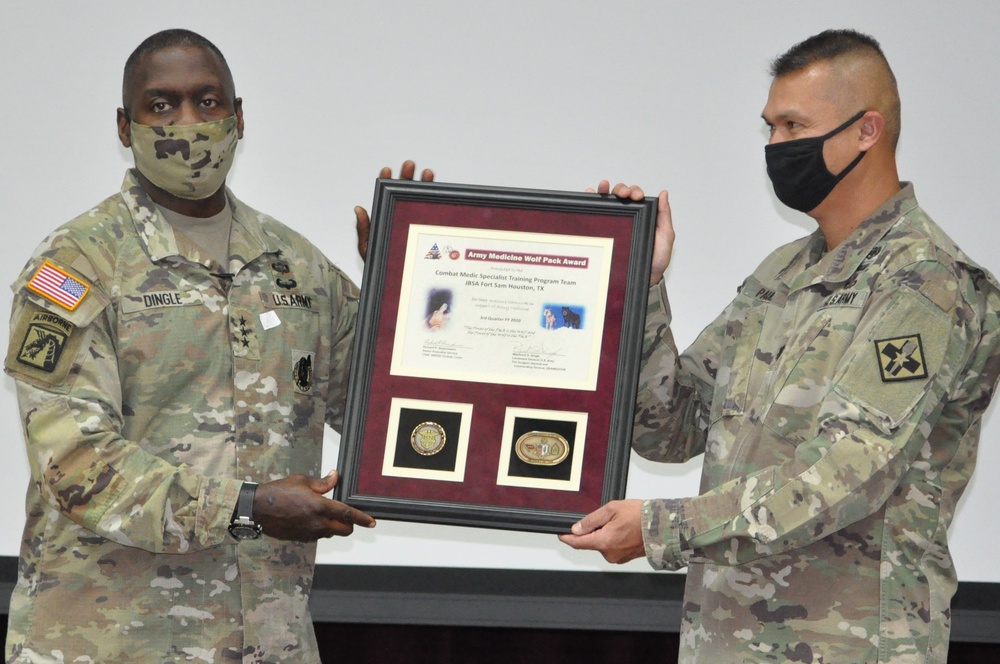 Combat Medic Specialist Training Program Awarded the Army Medicine Wolf Pack Award