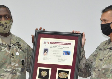 Combat Medic Specialist Training Program Awarded the Army Medicine Wolf Pack Award