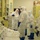 Guard medical team supports Czech partners The image shows a group of approximately five individuals wearing full personal protective equipment (PPE) in what appears to be a medical or laboratory setting. They are engaged in what looks like a training session or briefing, with one person gesturing and appearing to explain procedures to the others. The environment includes medical supplies, storage cabinets, and laboratory workbenches.