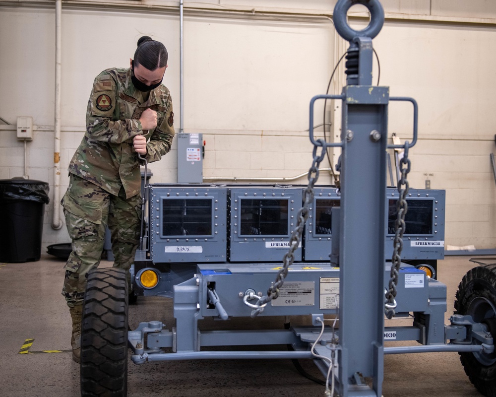 Armament shop maintains F-35 weapons system equipment