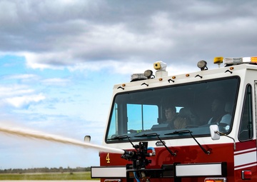Patrick Air Force Base Fire Department Holds Simulated Aircraft Fire Training