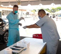 Tripler's team has swabbed more than 12,000 patients since March