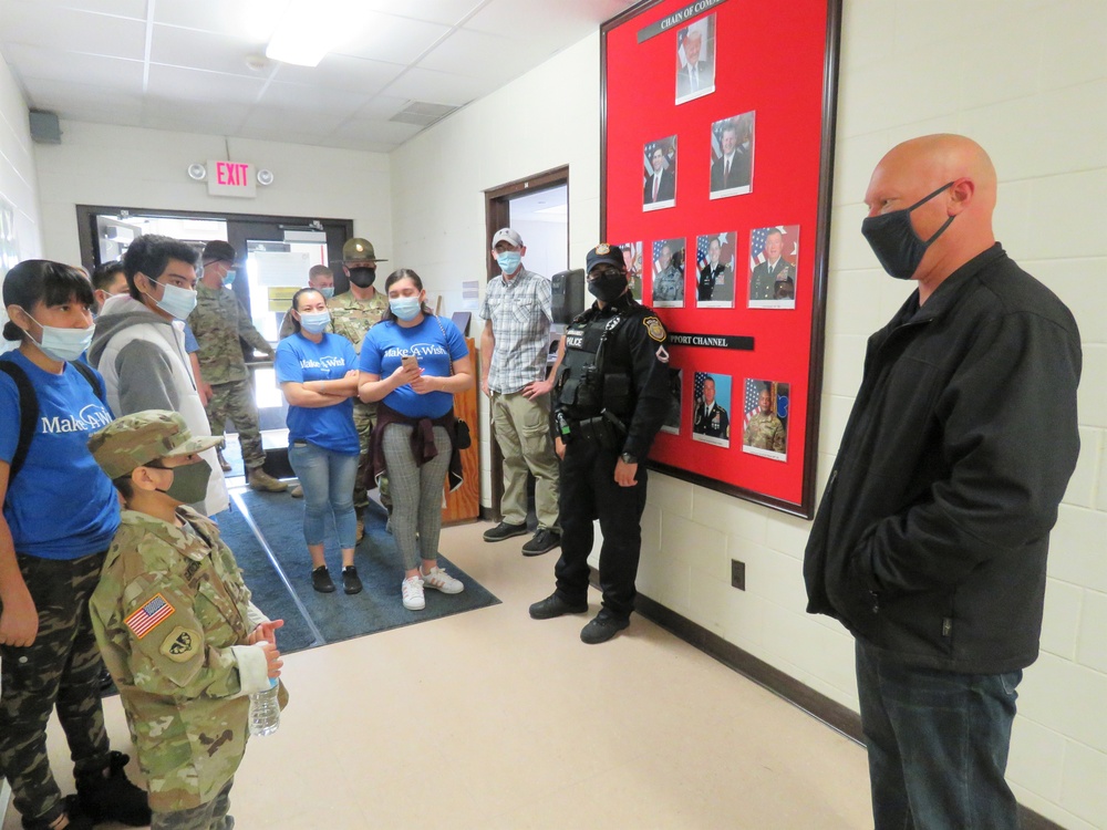 Fort McCoy helps make a wish come true for an 8-year-old child