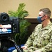 Chaplain Lawrence Interviews Vice Adm. Merz