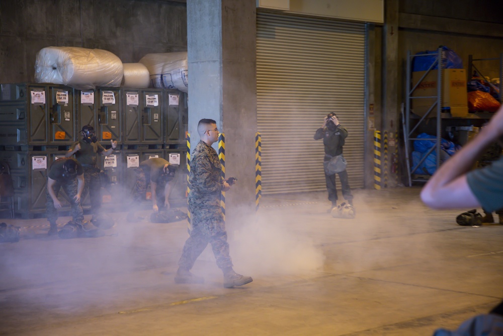 Cpl. Graham Conducts a CBRN Introductory Class