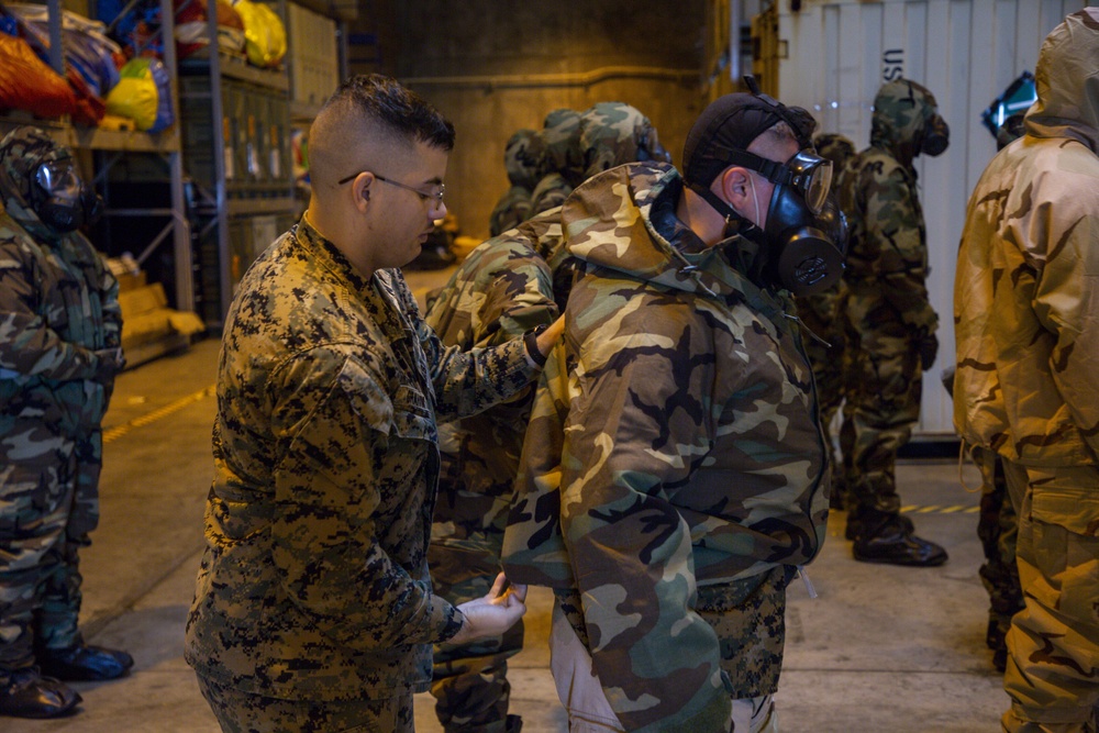 Cpl. Graham Conducts a CBRN Introductory Class