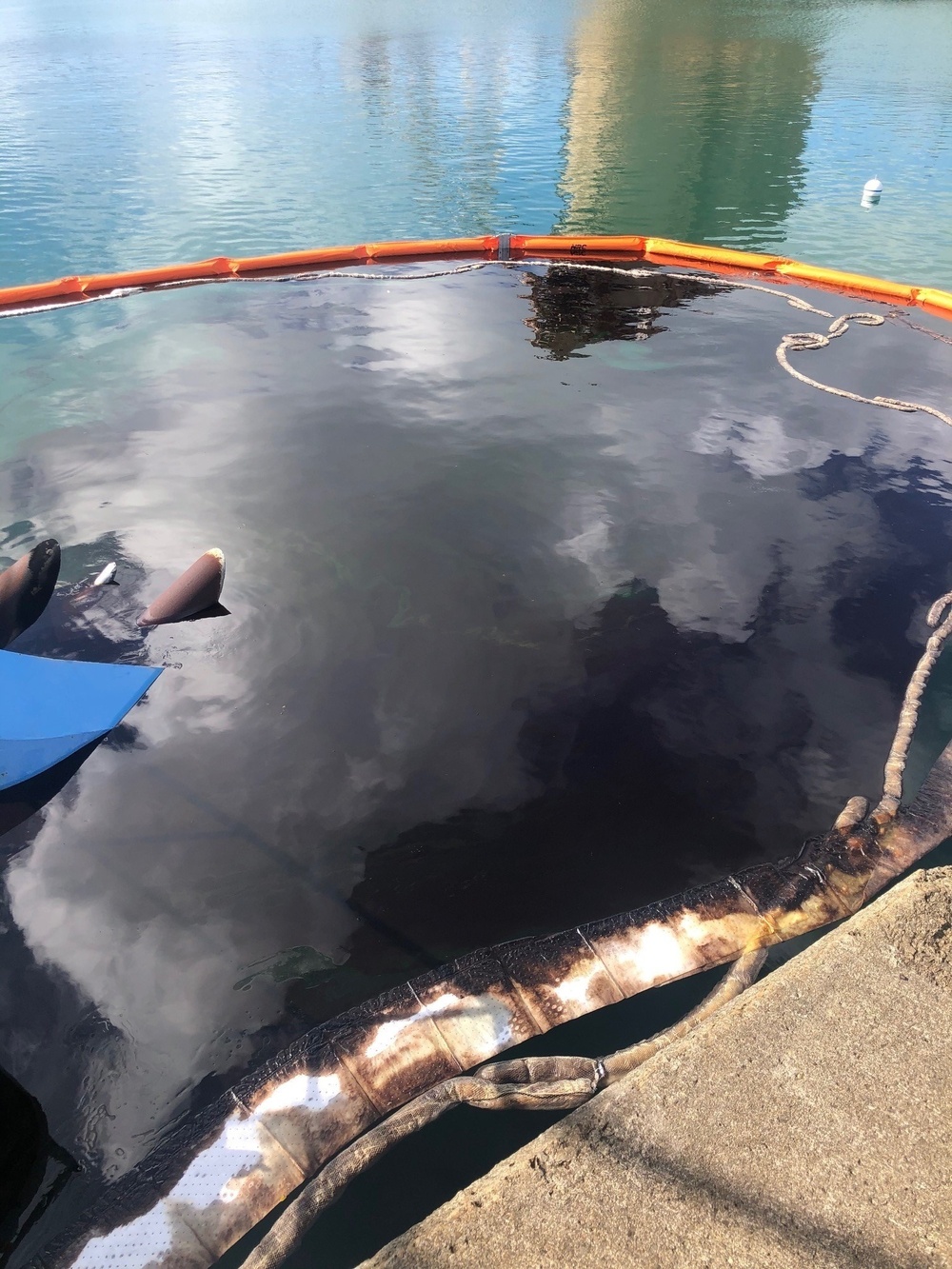 Coast Guard responds to oil discharge from partially sunken tugboat in St. Croix, U.S. Virgin Islands