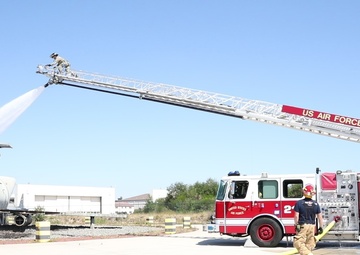 23rd OD Firefighters train alongside Ramstein Firefighters