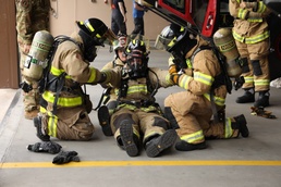 23rd OD Firefighters train alongside Ramstein Firefighters