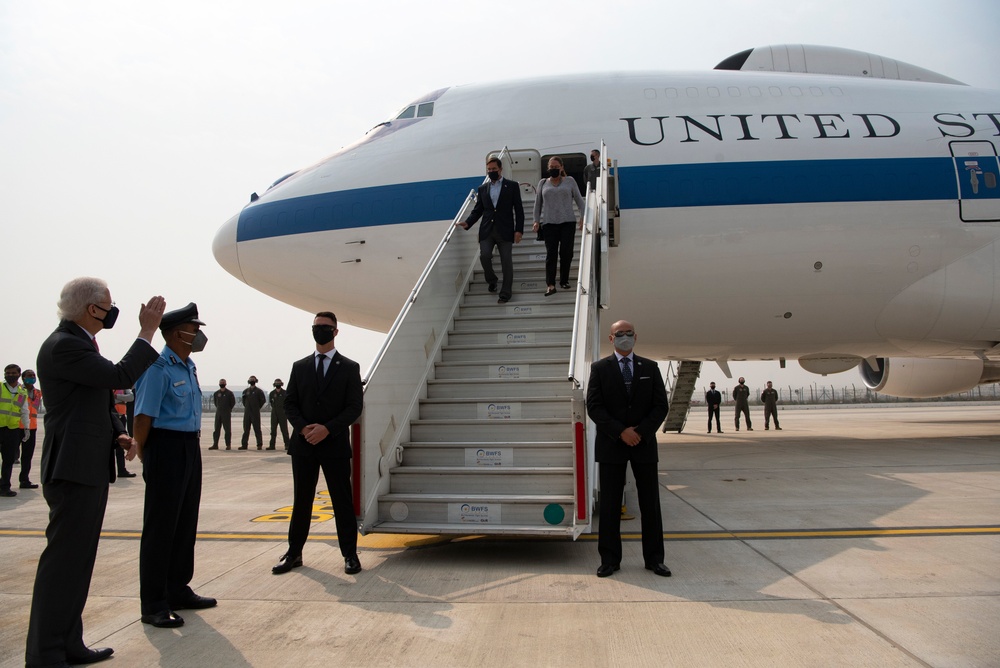 Secretary Esper Arrives in India