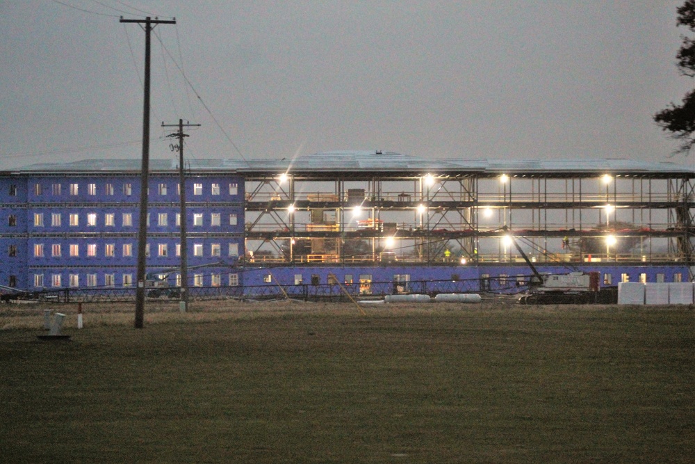 New barracks construction at Fort McCoy