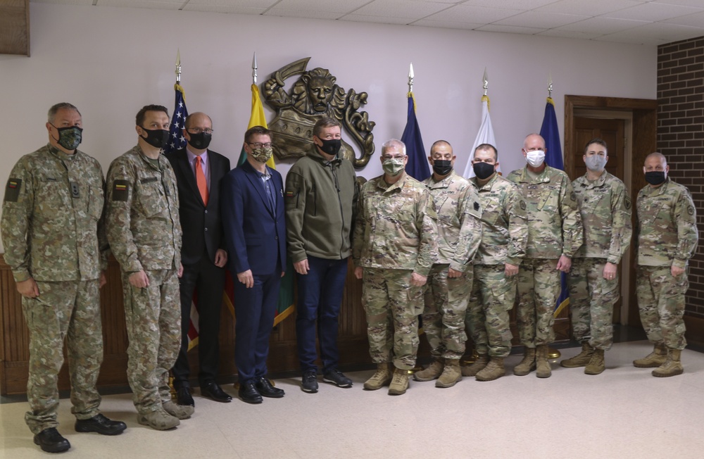 Lithuanian Minister of Defense visits Fort Indiantown Gap