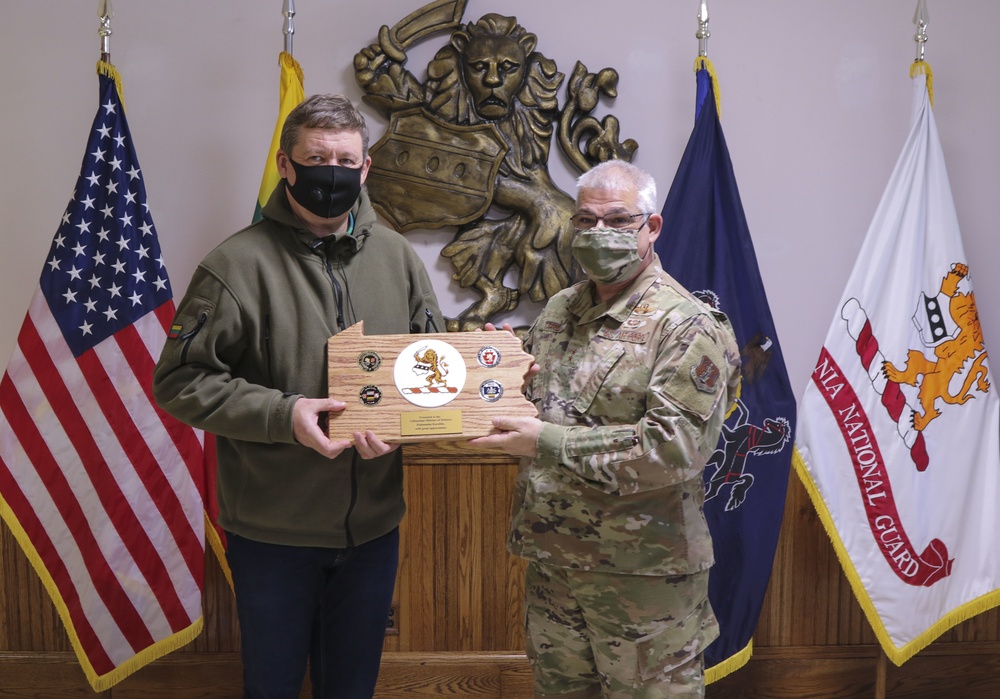 Lithuanian Minister of Defense visits Fort Indiantown Gap