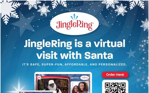 Ho-Ho-Ho: Military Families Can Visit Santa Virtually as Army &amp; Air Force Exchange Service Partners with JingleRing