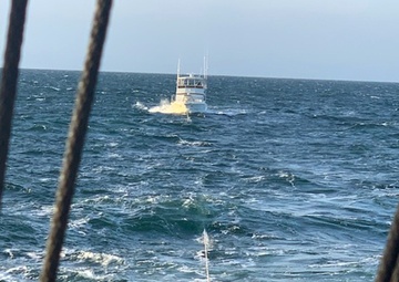Coast Guard Cutter Brant crew towed a disabled 41-foot vessel off Florida Gulf coast
