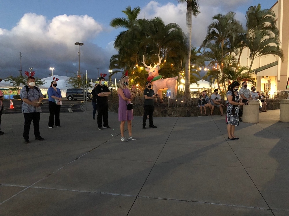 NEX Pearl Harbor Lights Tree Ahead of the Holiday Season