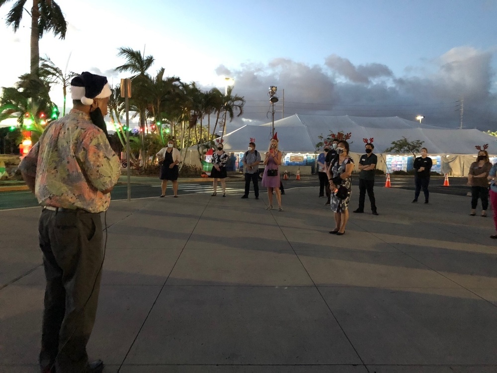 NEX Pearl Harbor Lights Tree Ahead of the Holiday Season