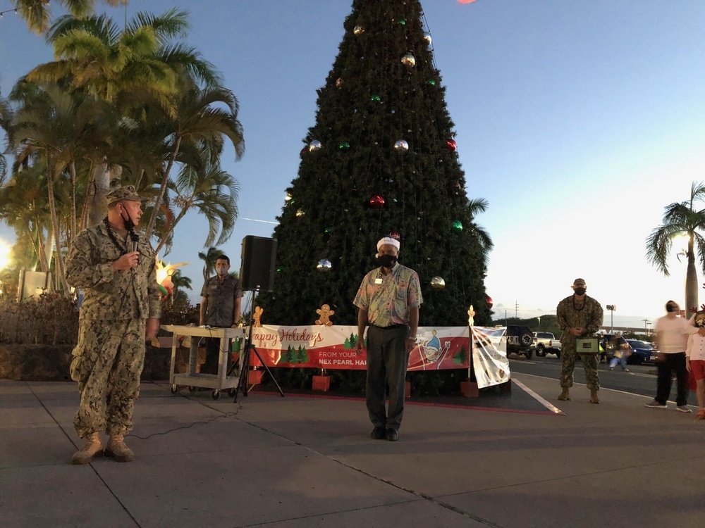 NEX Pearl Harbor Lights Tree Ahead of the Holiday Season