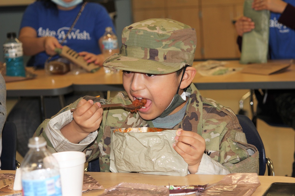 Fort McCoy helps make a wish come true for an 8-year-old child